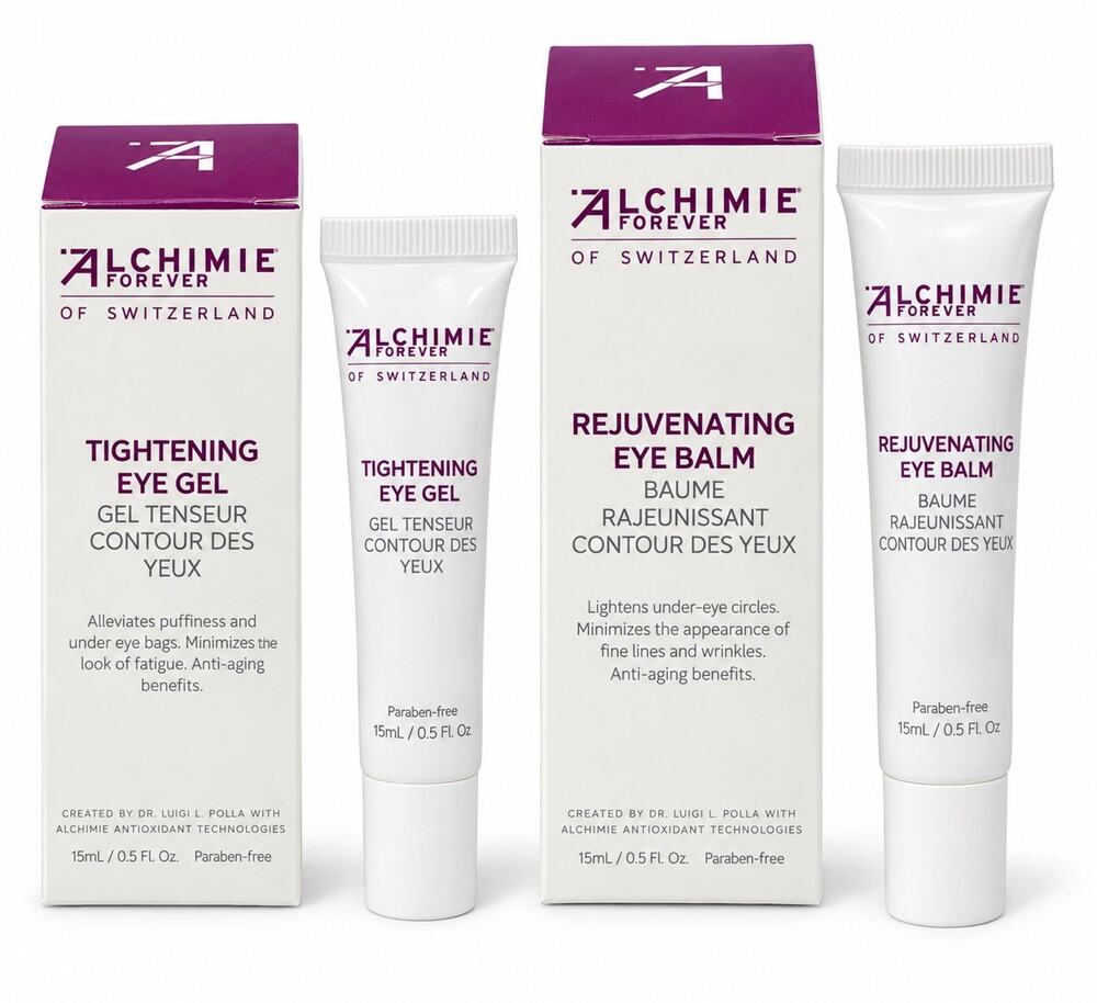 Alchimie Forever Eye Care Set Tightening Eye Gel + Rejuvenating Eye Balm NEW